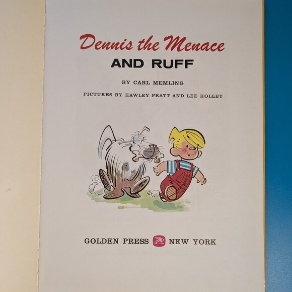 1963 Hardcover Dennis the Menace and Ruff Big Golden Book by Carl Memling - Picture 3 of 7